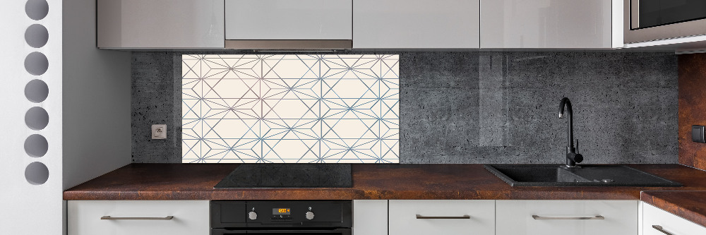 Kitchen splashback Geometric background