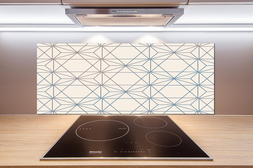 Kitchen splashback Geometric background