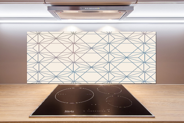 Kitchen splashback Geometric background