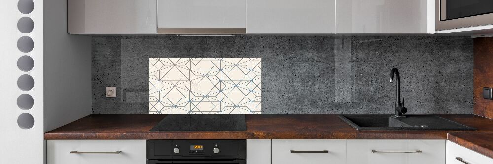 Kitchen splashback Geometric background