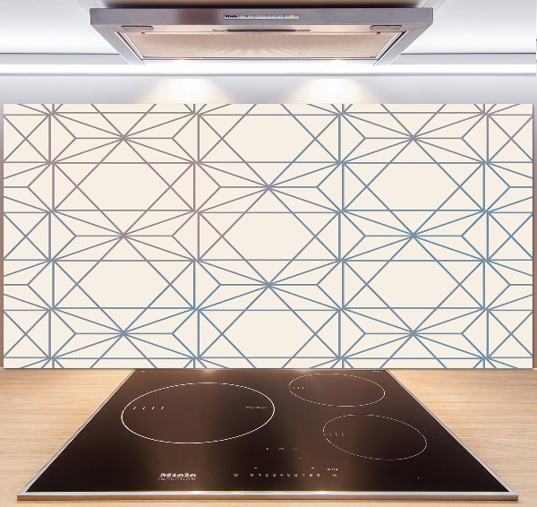 Kitchen splashback Geometric background