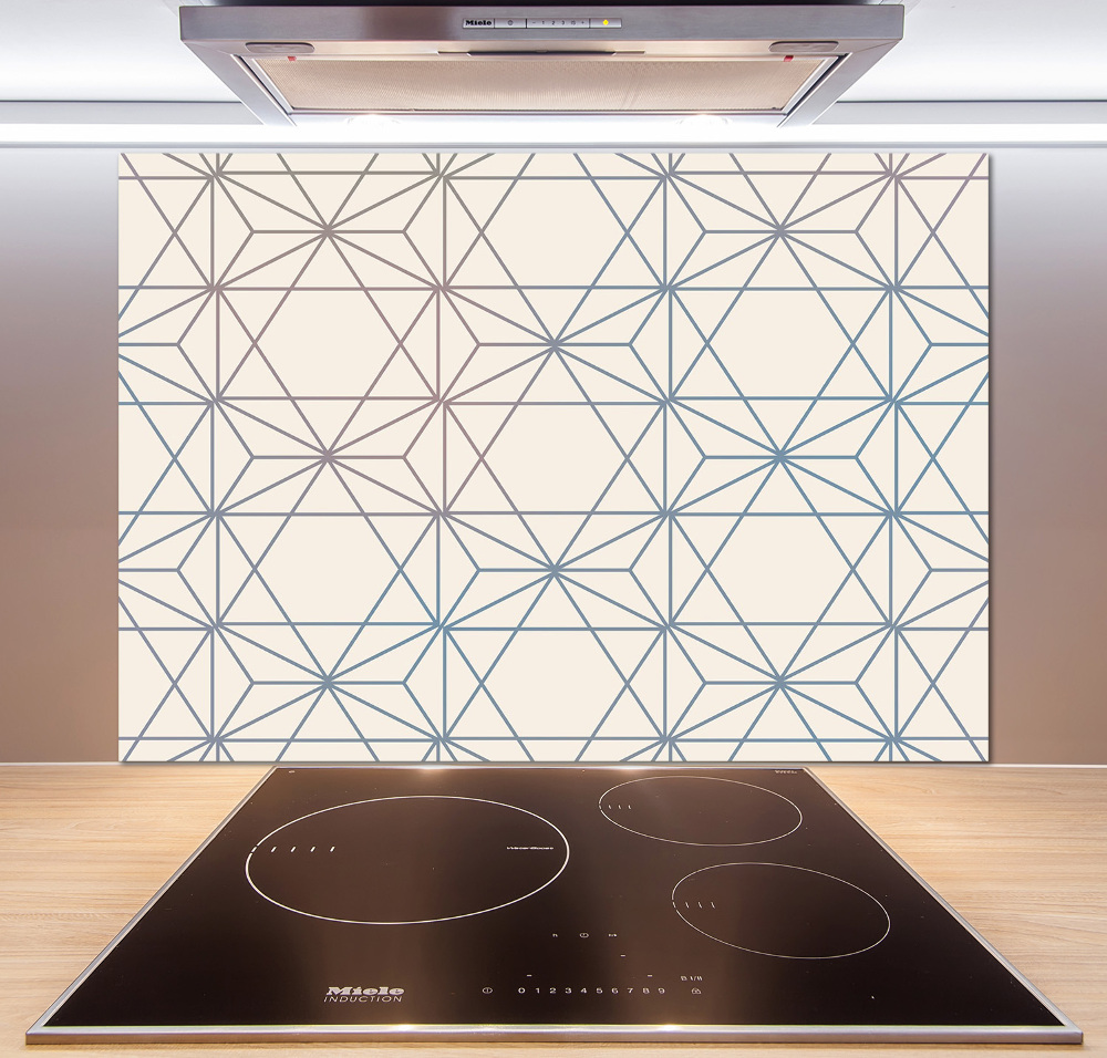 Kitchen splashback Geometric background