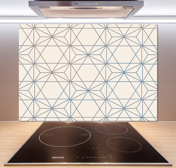 Kitchen splashback Geometric background