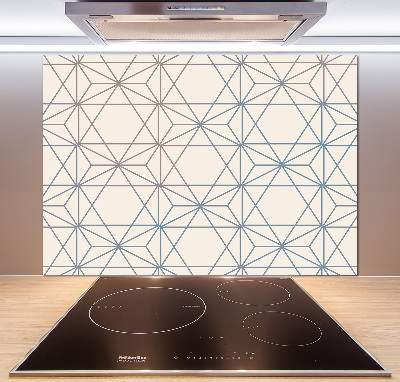 Kitchen splashback Geometric background