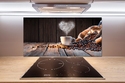 Kitchen splashback Cup of coffee