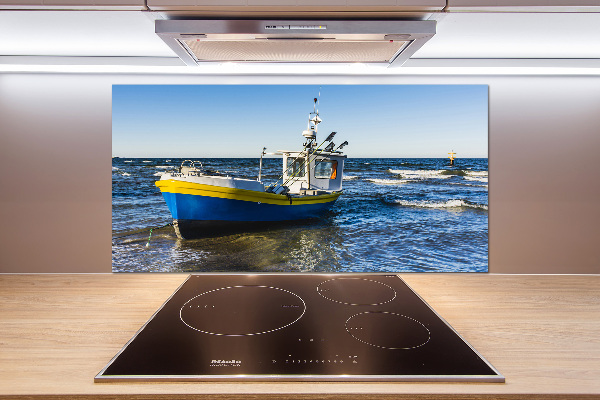 Kitchen splashback Chapel at sea