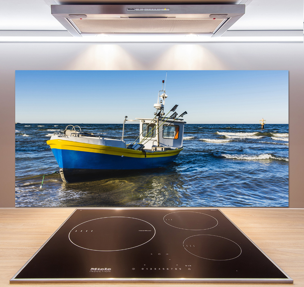 Kitchen splashback Chapel at sea