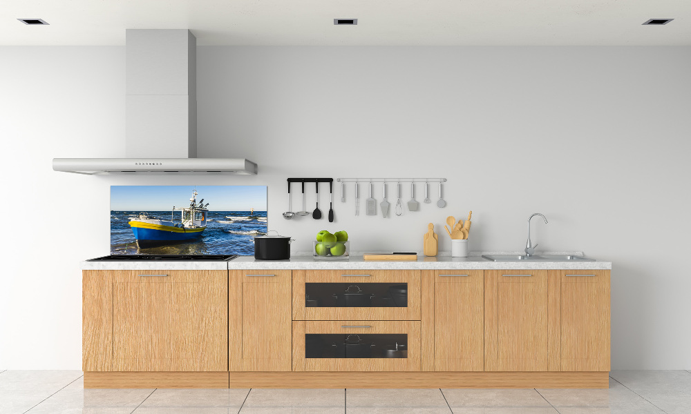 Kitchen splashback Chapel at sea