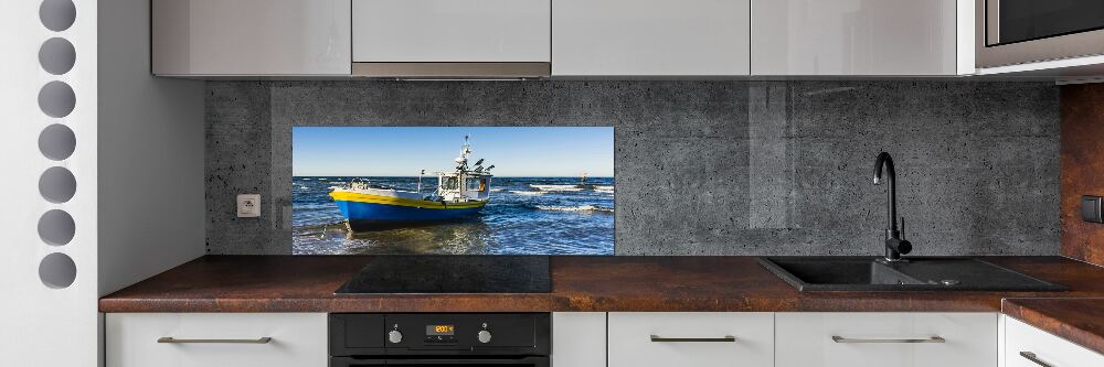 Kitchen splashback Chapel at sea