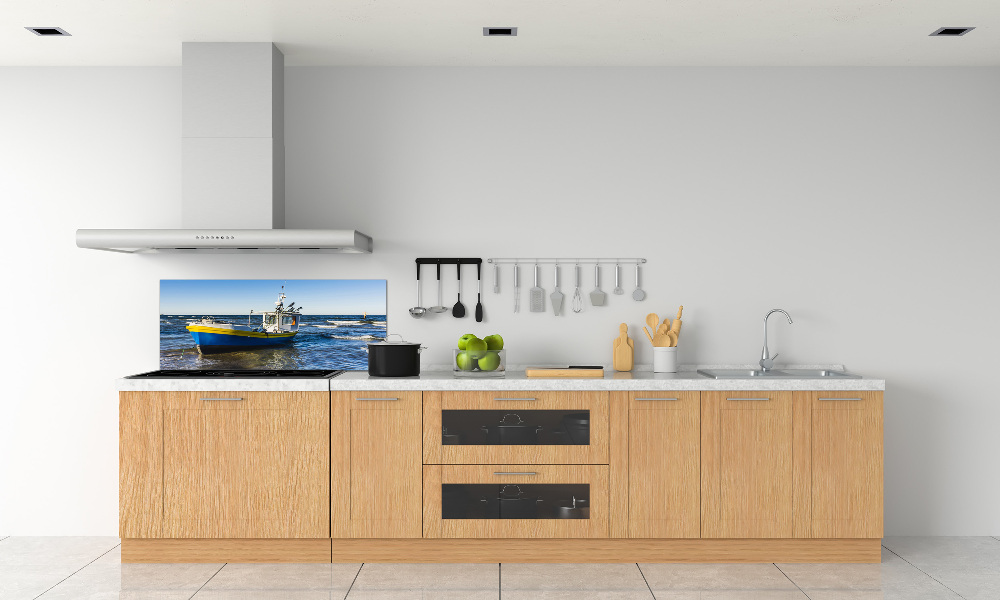 Kitchen splashback Chapel at sea