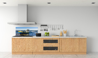 Kitchen splashback Chapel at sea