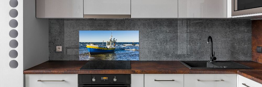 Kitchen splashback Chapel at sea