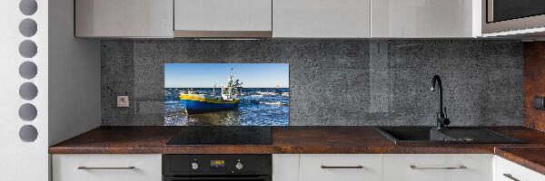 Kitchen splashback Chapel at sea