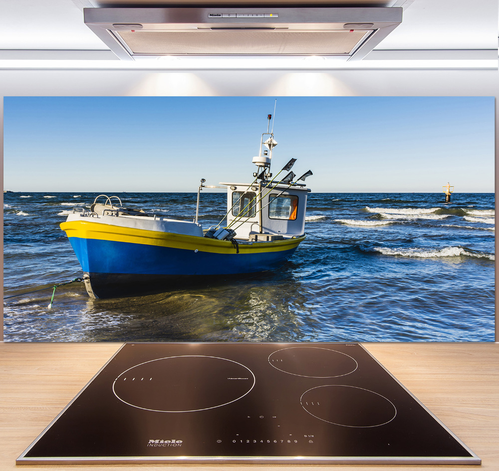 Kitchen splashback Chapel at sea