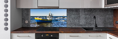 Kitchen splashback Chapel at sea