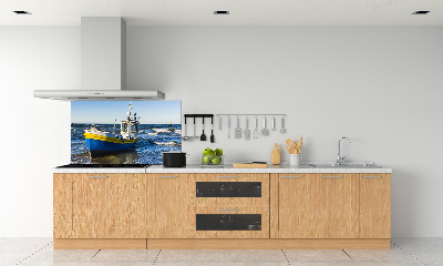 Kitchen splashback Chapel at sea