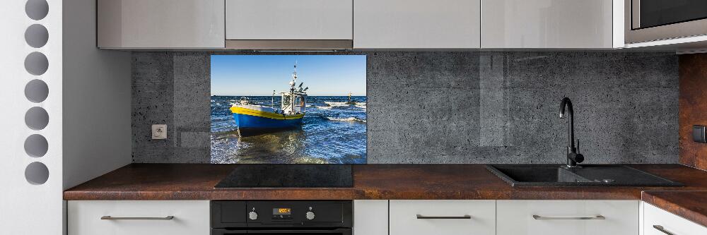 Kitchen splashback Chapel at sea