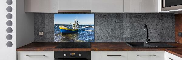 Kitchen splashback Chapel at sea