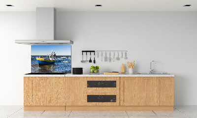 Kitchen splashback Chapel at sea