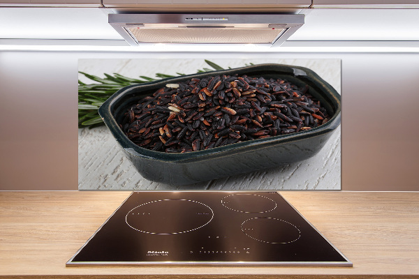 Kitchen splashback Wild rice in a bowl