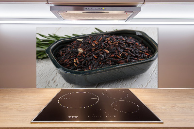 Kitchen splashback Wild rice in a bowl