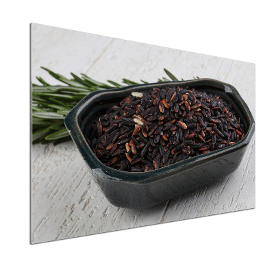 Kitchen splashback Wild rice in a bowl