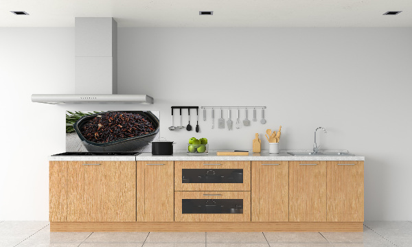 Kitchen splashback Wild rice in a bowl