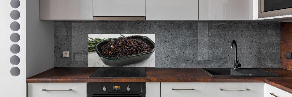 Kitchen splashback Wild rice in a bowl