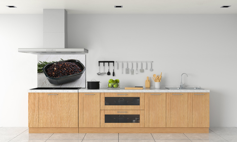 Kitchen splashback Wild rice in a bowl