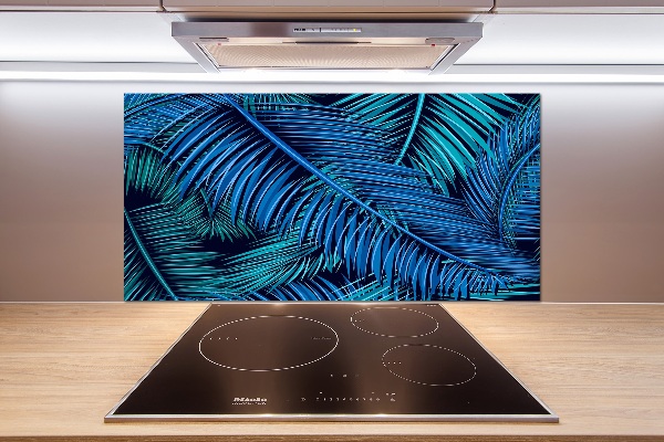 Kitchen splashback Palm leaves