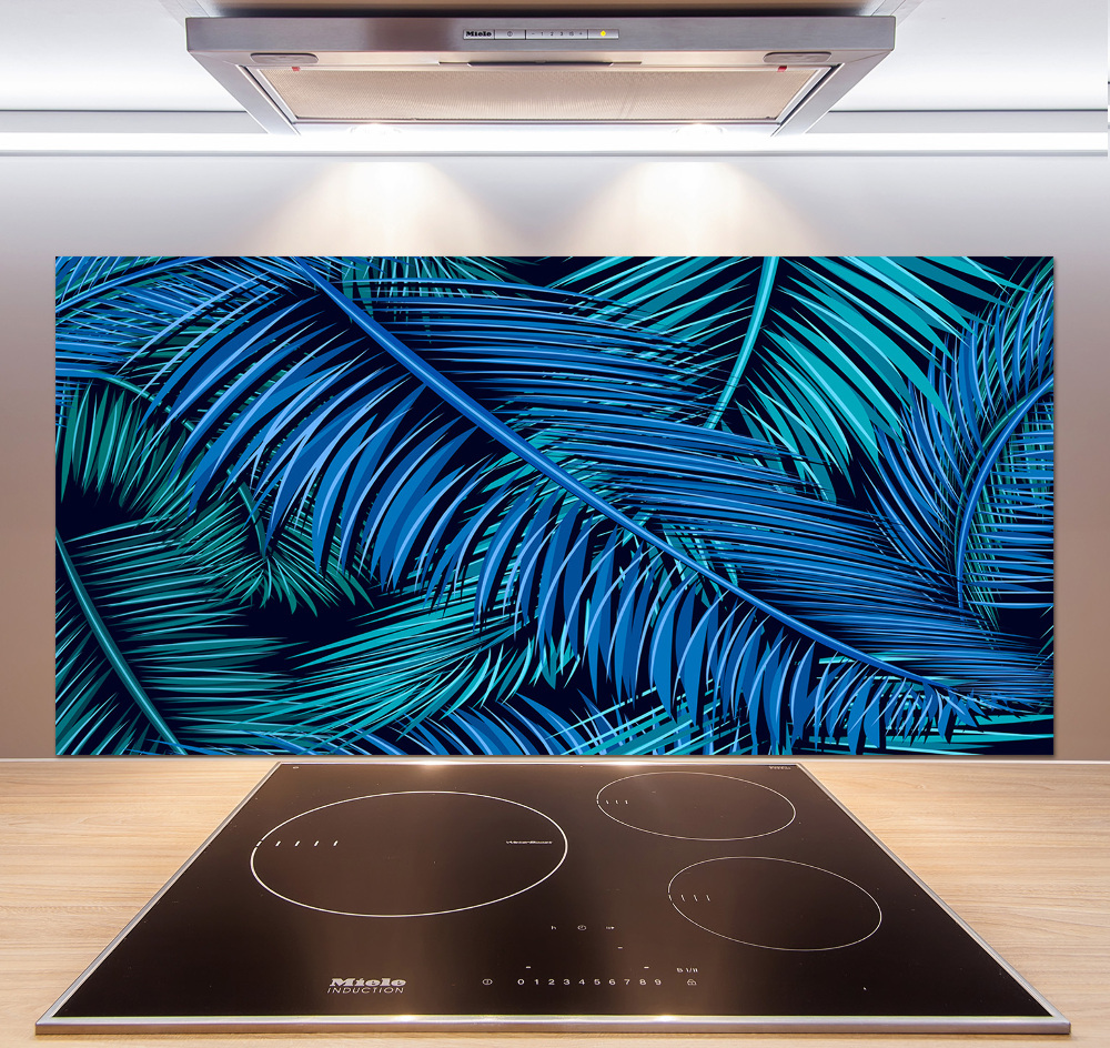 Kitchen splashback Palm leaves