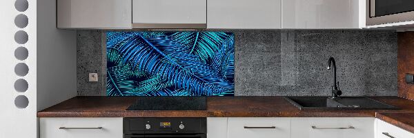 Kitchen splashback Palm leaves