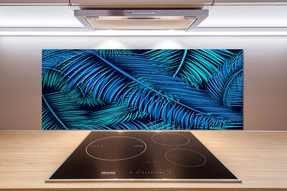 Kitchen splashback Palm leaves