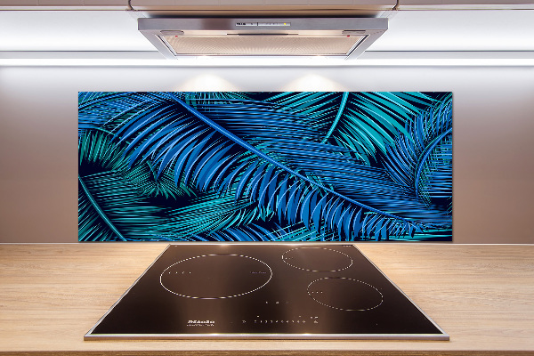 Kitchen splashback Palm leaves