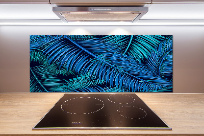 Kitchen splashback Palm leaves