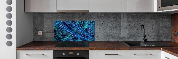 Kitchen splashback Palm leaves