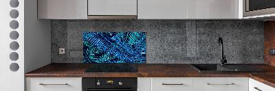 Kitchen splashback Palm leaves