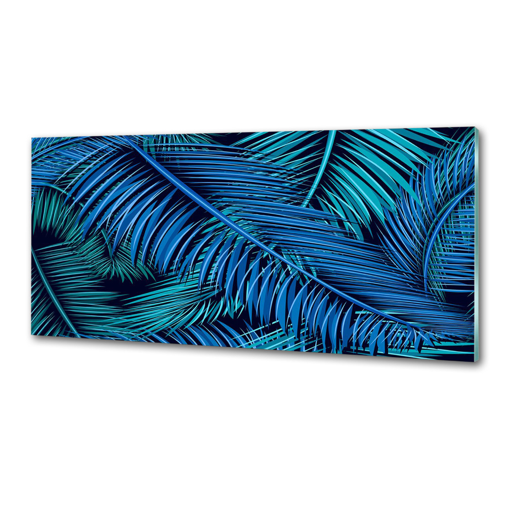 Kitchen splashback Palm leaves