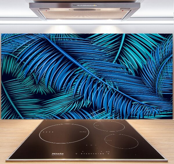 Kitchen splashback Palm leaves