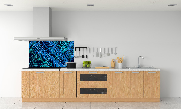 Kitchen splashback Palm leaves