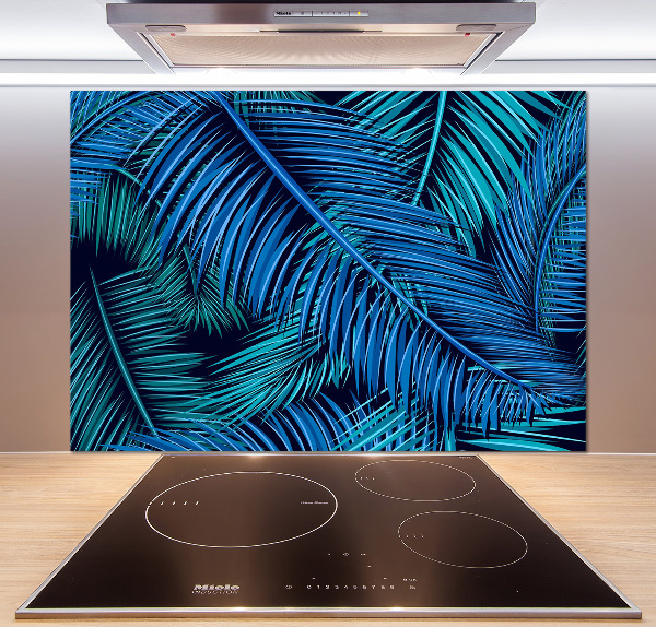 Kitchen splashback Palm leaves