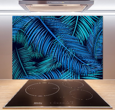 Kitchen splashback Palm leaves