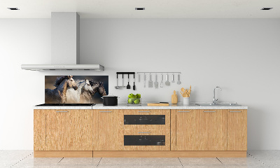 Kitchen splashback Horses at gallop