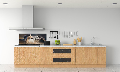 Kitchen splashback Horses at gallop