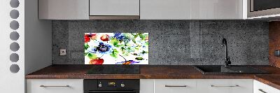 Kitchen splashback Spring flowers