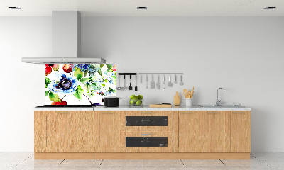 Kitchen splashback Spring flowers