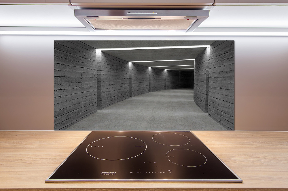 Kitchen splashback Concrete tunnel