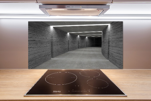 Kitchen splashback Concrete tunnel