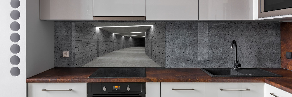 Kitchen splashback Concrete tunnel