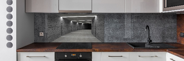 Kitchen splashback Concrete tunnel